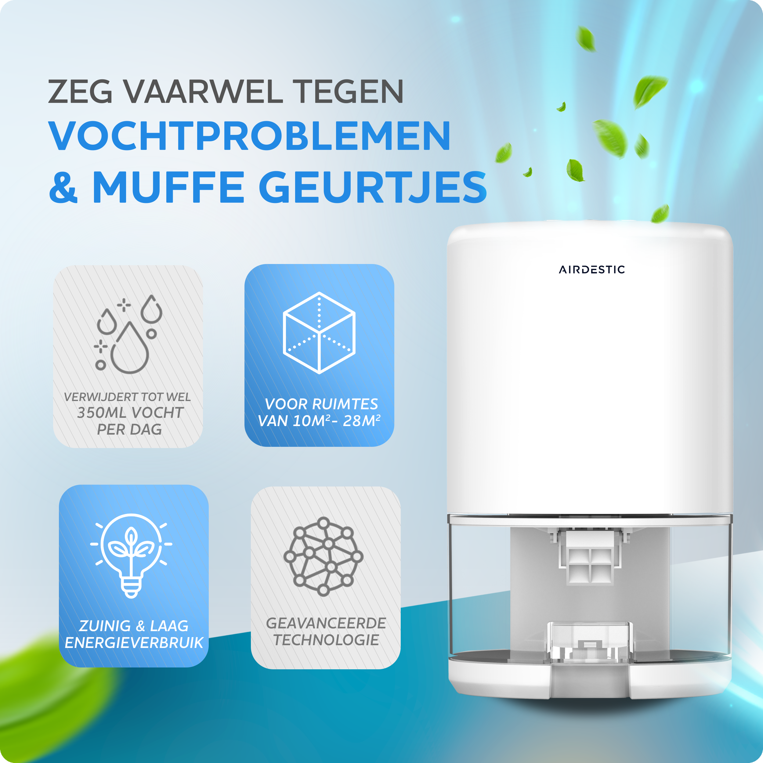 Airdestic Hyperwave Luchtontvochtiger