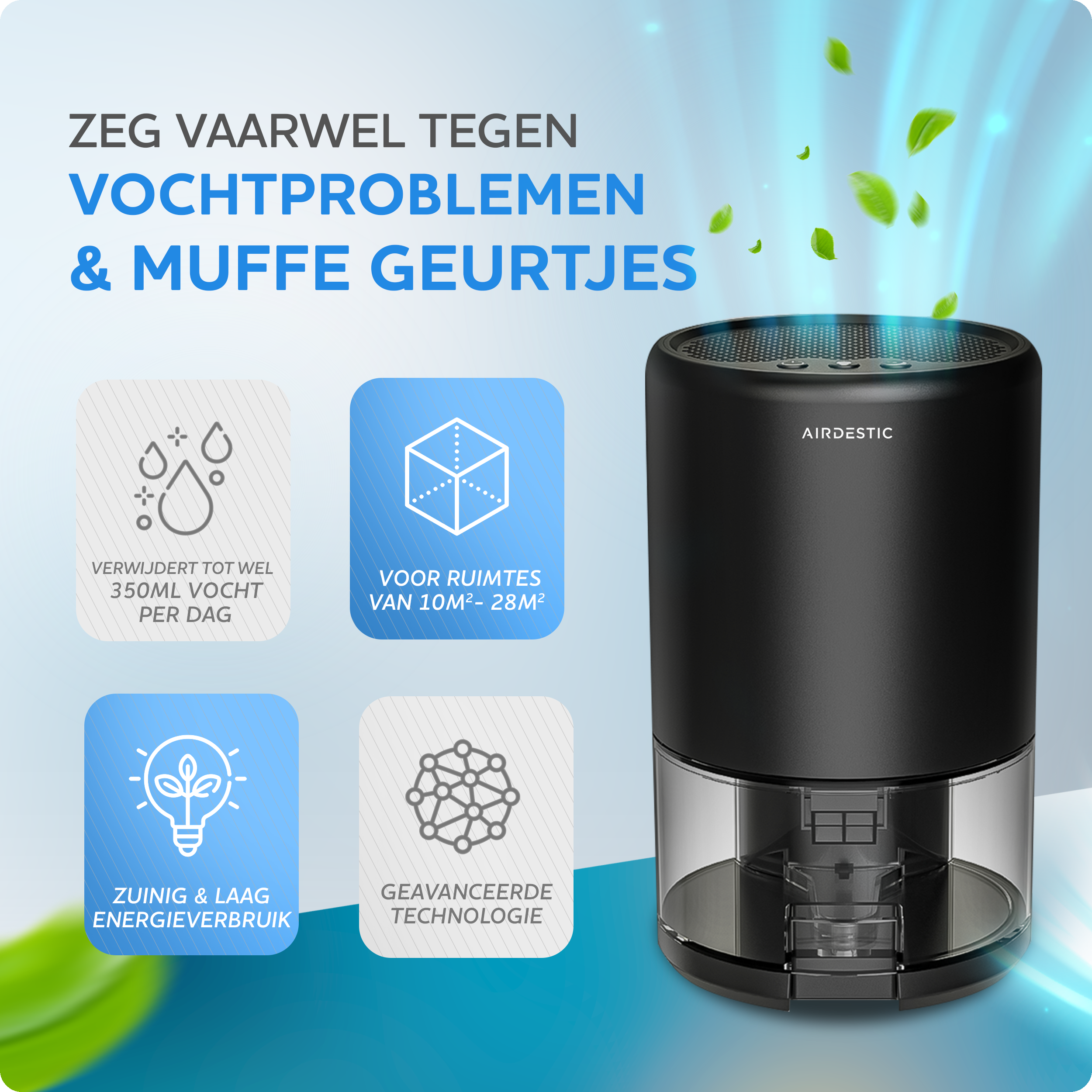 Airdestic Hyperwave Luchtontvochtiger