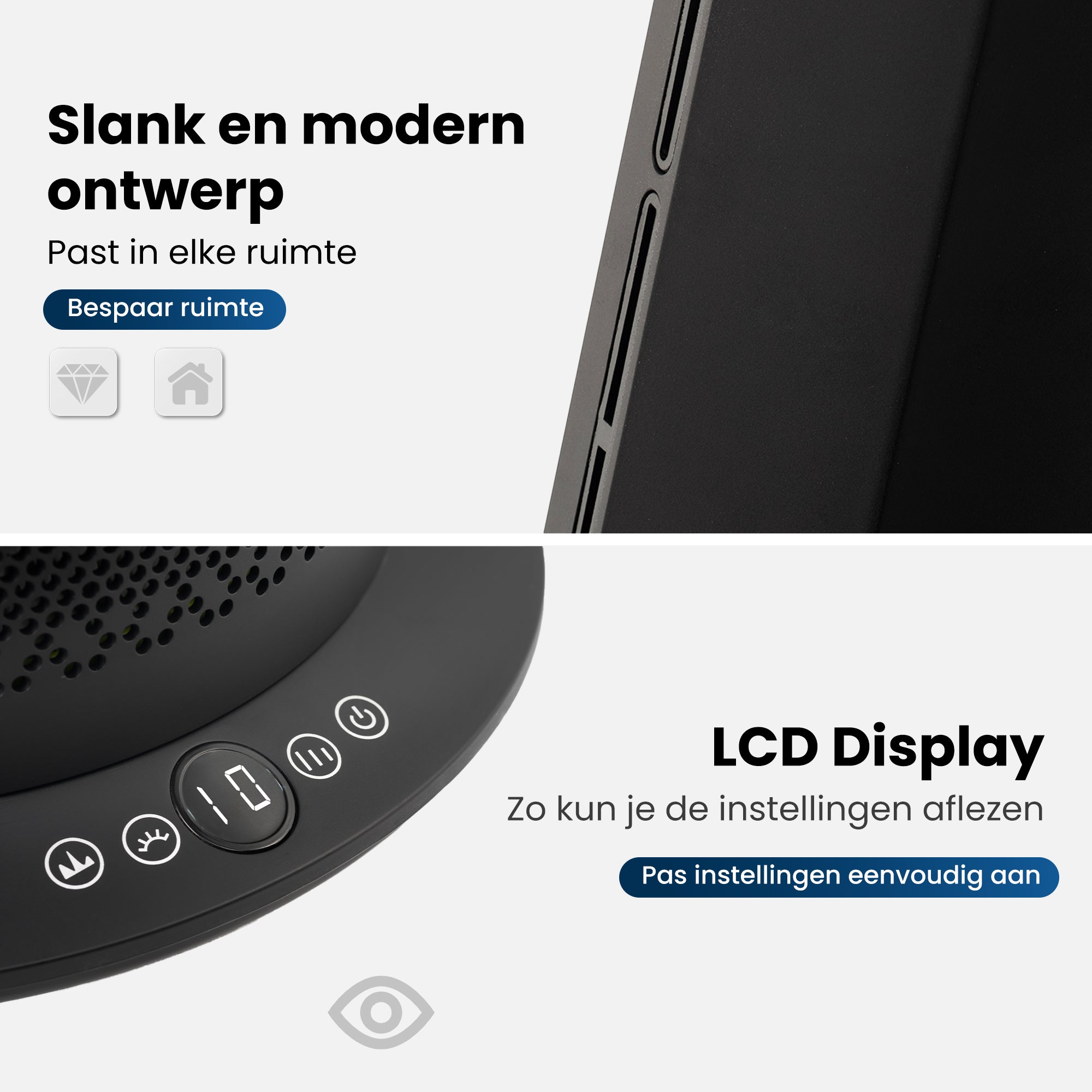 Airdestic Evo 3 in 1 Heater, Koeler en Luchtreiniger